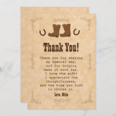 Cru occidental de style ancien de carte de (Devant / Derrière)