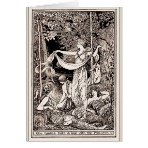 Cru - princesse et sa cour au lac,