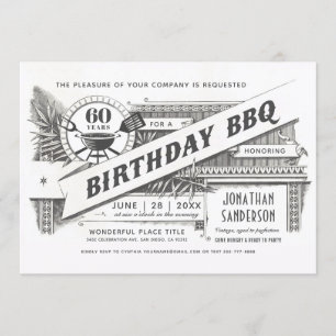 Cru suprême des invitations   de BBQ