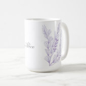 Cru, tasse appelée élégante, florale, (Devant droit)