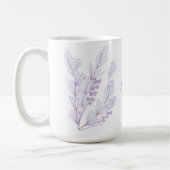 Cru, tasse appelée élégante, florale, (Gauche)