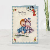 Cru une carte d'anniversaire an de garçon (Devant)