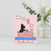 Cru une invitation an de fille d'anniversaire (Debout devant)