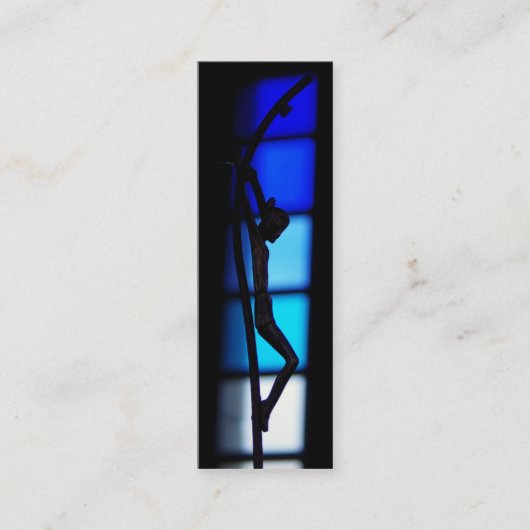 Crucifix bladwijzer visitekaartje (Voorkant)