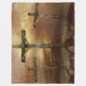 CRUCIFIX FLEECE DEKEN (Voorkant)