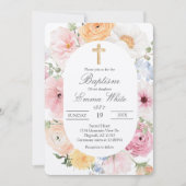 Crucifix  invitation de baptême (Devant)