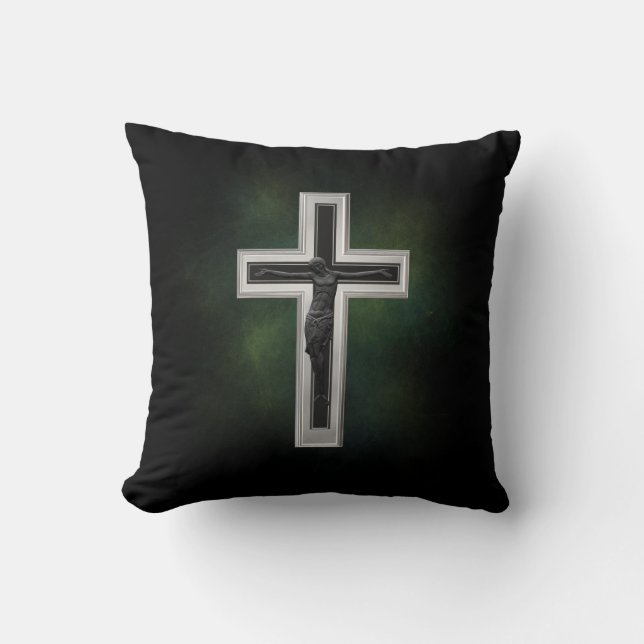Crucifix Kussen (Voorkant)