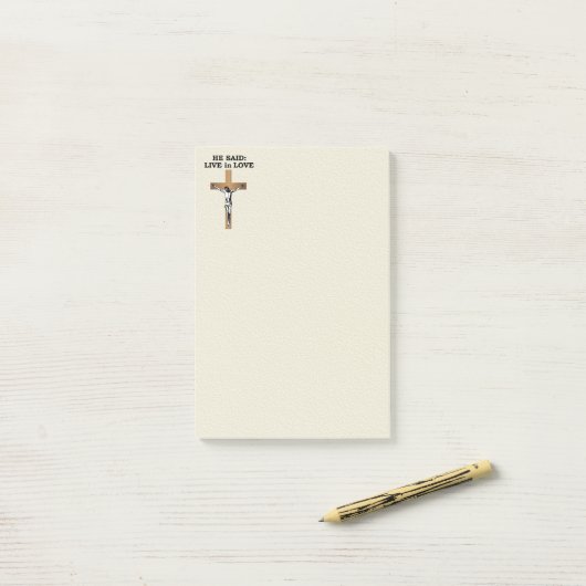 Crucifix Post-it® Notes (Op bureau)