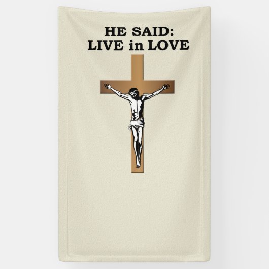 Crucifix Spandoek (Verticaal)