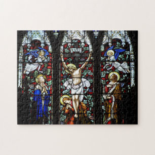 Crucifixatie (Glas in lood) Puzzle Legpuzzel