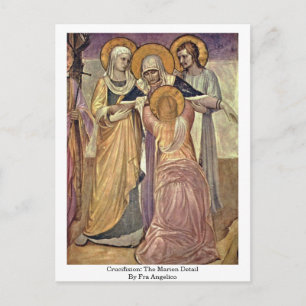 Crucifixatie: Marien Detail van Fra Angelico Briefkaart