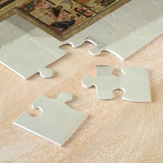 Crucifixatie met verhalen van de Passie, School of Legpuzzel (Zijkant)