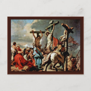 Crucifixatie van Tiepolo Giovanni Battista Briefkaart