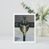 Crucifixion, 17e eeuw (ivoor) briefkaart (Staand voorkant)
