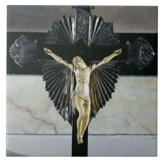 Crucifixion, 17e eeuw (ivoor) tegeltje (Voorkant)