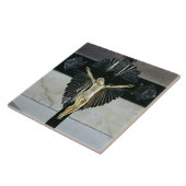 Crucifixion, 17e eeuw (ivoor) tegeltje (Zijkant)