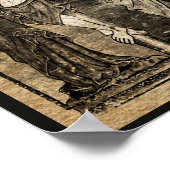 Crucifixion du Christ à Sepia | Poster (Coin)