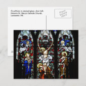 Crucifixion (Glas in lood) Briefkaart (Voorkant / Achterkant)