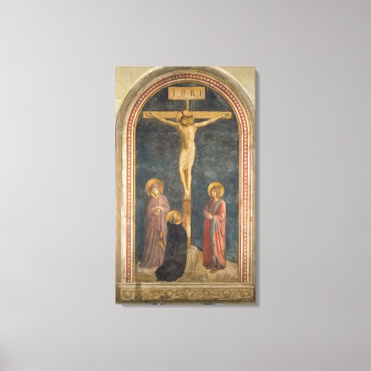 Crucifixion met de Maagd, SS. John the Evangeli Canvas Afdruk (Voorkant)