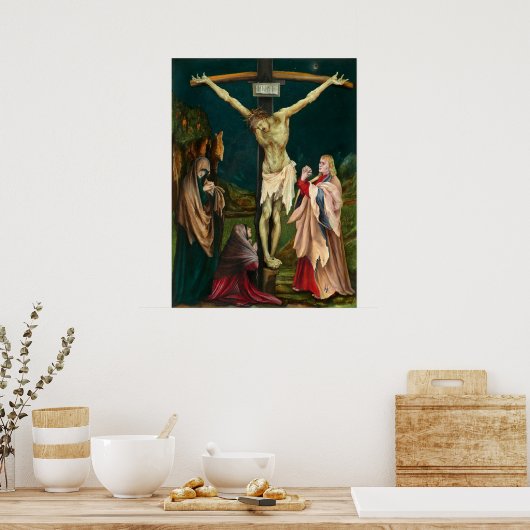 Crucifixion - Poster d'art artistique Matthias Grü (Cuisine)