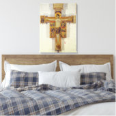 Crucifixion, Toscaanse School, tweede helft van de Canvas Afdruk (Insitu (Slaapkamer))