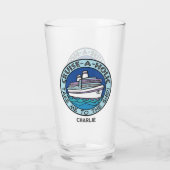 Cruise-A-Holic douanenaam Glas (Achterkant)