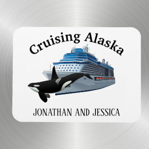 Cruise Alaska Orca Moordwal Schip Magneet