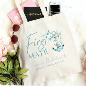 Cruise Bachelorette Party Custom Eerste Mate Tote Bag