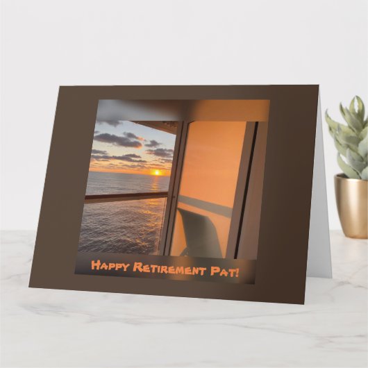 Cruise balkon bij zonsondergang kaart (Kleine Plant)