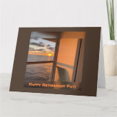 Cruise balkon bij zonsondergang kaart (Voorkant)