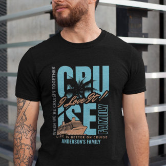 Cruise Bemanning Aangepaste Familie Reünie Zomer V T-shirt