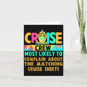 Cruise Bemanning Die Het Meest Klaagt Over Overeen Kaart