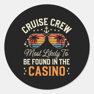 Cruise Bemanning Meest Waarschijnlijk Te Vinden In Ronde Sticker