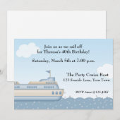 Cruise Boat, Nautical Threaditation Kaart (Voorkant / Achterkant)