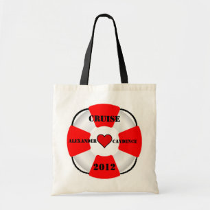Cruise Bride en Groom Life Preserver Tote Bag