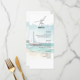 Cruise bruiloft eten en drinken 2 in 1 menu