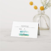 Cruise bruiloft, moderne minimalistische aquarel (Voorkant)