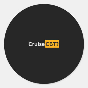 Cruise Cbt - Y Cruising Bon Voyage Cadeaus Ronde Sticker