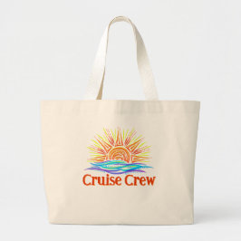 Cruise Crew en de zon Grote Tote Bag