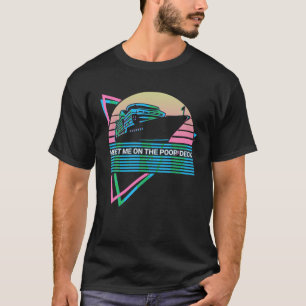 Cruise cruise retro ontmoet me op het poepdek T S T-shirt