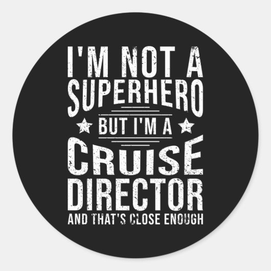 Cruise directeur ronde sticker (Voorkant)