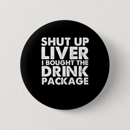 Cruise Drink Package Cruise Ship Cruising Vacking Ronde Button 5,7 Cm (Voorkant)