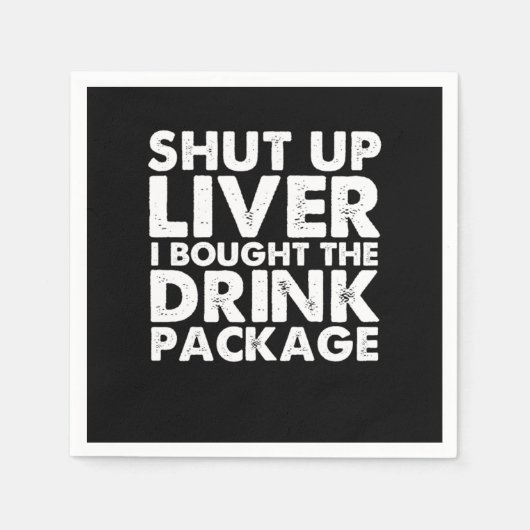 Cruise Drink Package Cruise Ship Cruising Vacking Servet (Voorkant)