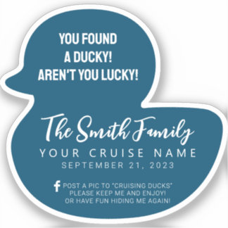 Cruise Duck Sticker