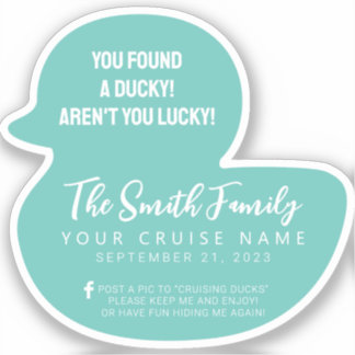 Cruise Duck Sticker