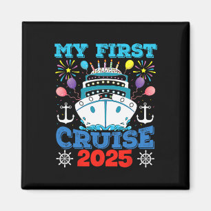 Cruise familie vakantie T-shirt voor anker mijn ee Magneet