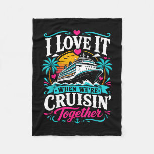Cruise groep 2026 vrienden familie koppels bij elk fleece deken