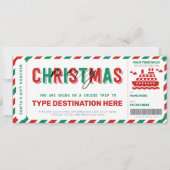 Cruise instapkaart Kerstcadeaubon (Voorkant)