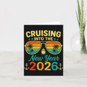 Cruise Into New Year 2026 Bringing New Year Togeth Kaart (Voorkant)