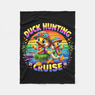 Cruise Jager Rubber Eendje Zomer Boot Vakantie Een Fleece Deken
